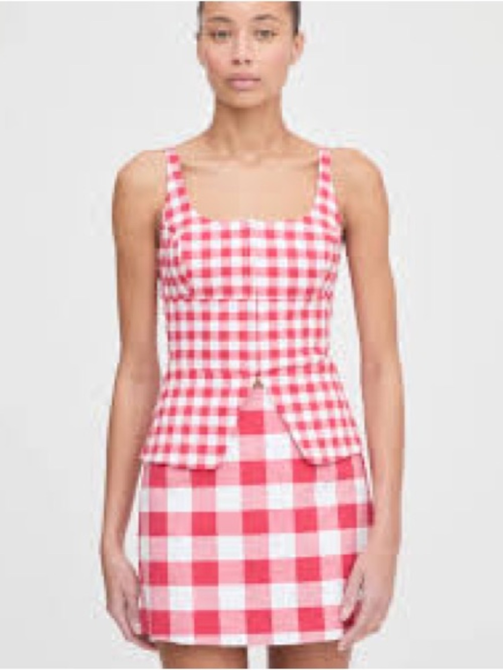 Hill House Home Novia Top in Red Gingham - NWT